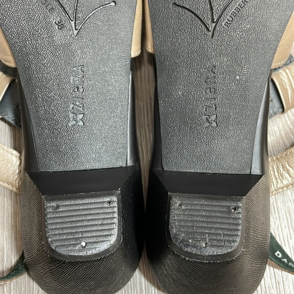 Ziera Dash Leather Ankle Strap Open Toe Heel Sandal 38 W - Picture 12 of 16